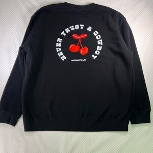 Lane Seven Never Trust A Cowboy Black L/S Crewneck Sweatshirt XL‎